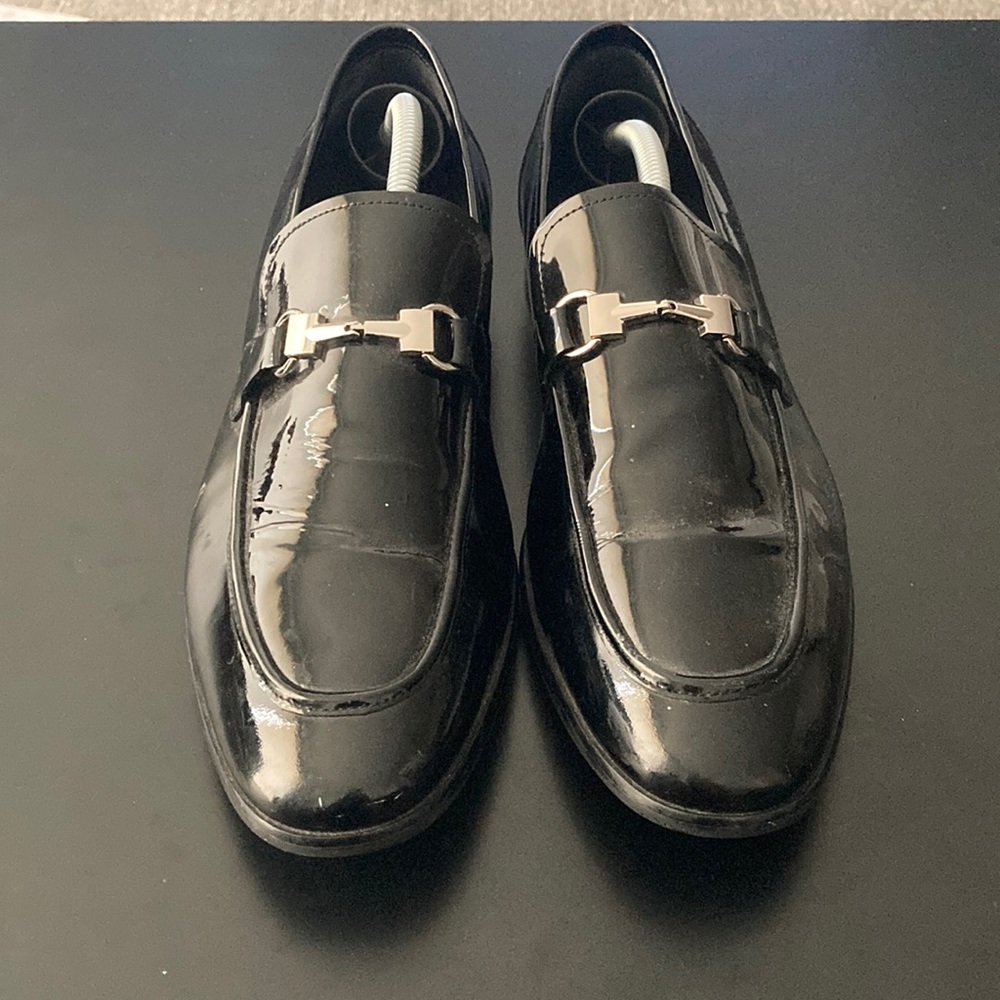 Black loafers